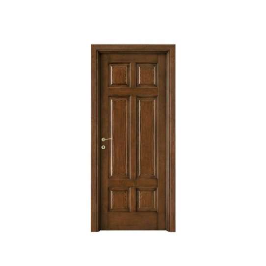China WDMA flat teak wood main door designs Wooden doors