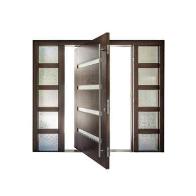 WDMA New Design Giant Solid wooden Pivot Entry Home Doors