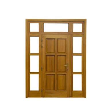 WDMA New Design Teak Wood Double Door