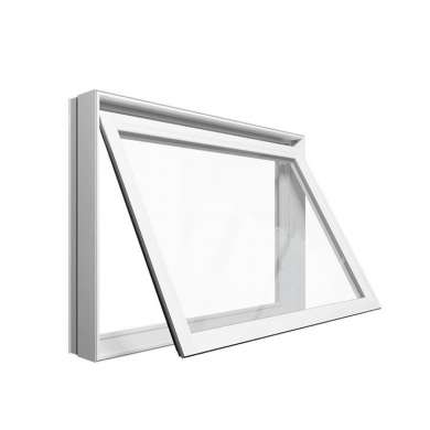 WDMA New Products Eu Market Ce Certified High Energy Saving Frosted Glass Aluminum Awning Window For Bathroom