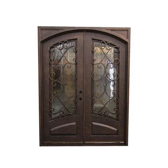 China WDMA wrought iron door outdoor Steel Door Wrought Iron Door